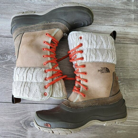 The North Face Shellista Boot Women Size 7 Mid Calf Primaloft Waterproof Lace - Picture 7 of 16